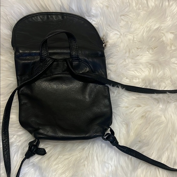 Renato Angi Black Leather Mini Backpack - Picture 10 of 16
